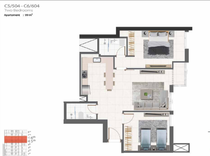 Jel El Dib, Metn, Mount Lebanon, 1 Bedroom Bedrooms, 1 Room Rooms,2 BathroomsBathrooms,Apartment,Buy,11091935451