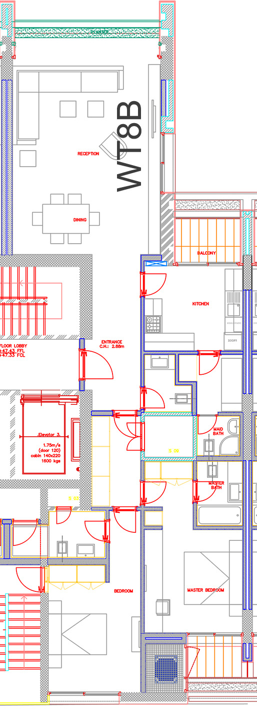 Achrafieh, Beirut, Beirut, 2 Bedrooms Bedrooms, 2 Rooms Rooms,3 BathroomsBathrooms,Apartment,Buy,11486400495